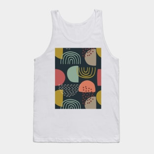 Sunset and Rainbow Pattern Tank Top